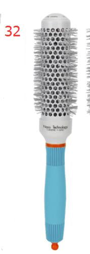Thermal Nano Technology Ceramic Ionic Hair Round Brushes Aluminum Hair Barrel - hausofhairhq