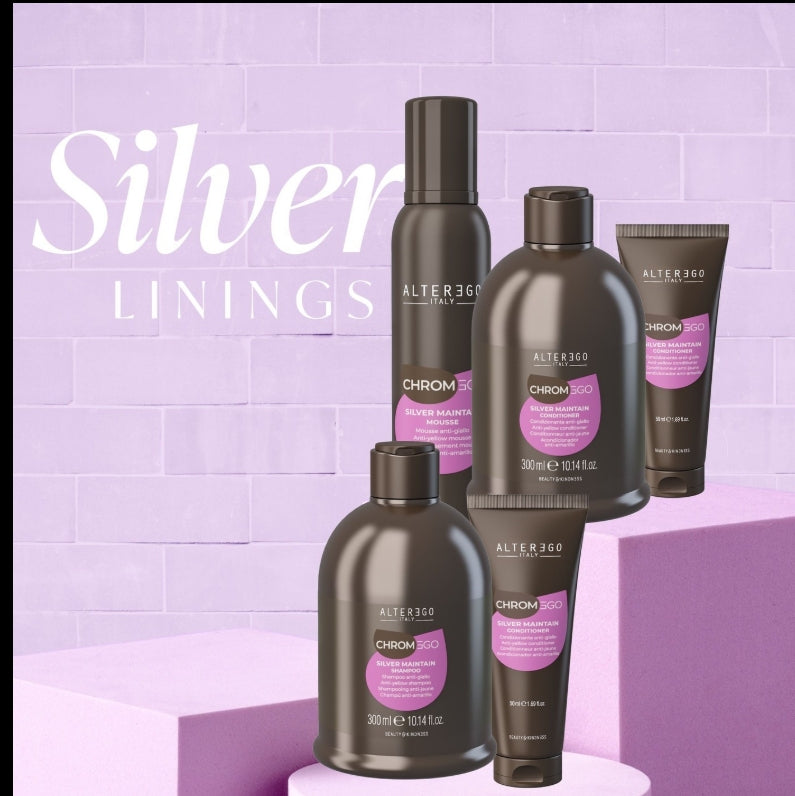 AlterEgo Italy ChromEgo silver maintain shampoo 300ml - hausofhairhq